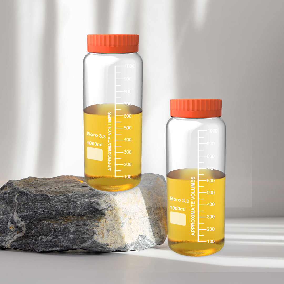 EM GL70 High Borosilicate Glass Bottle-1000ml,Heat/Acid/Pressure Resistant