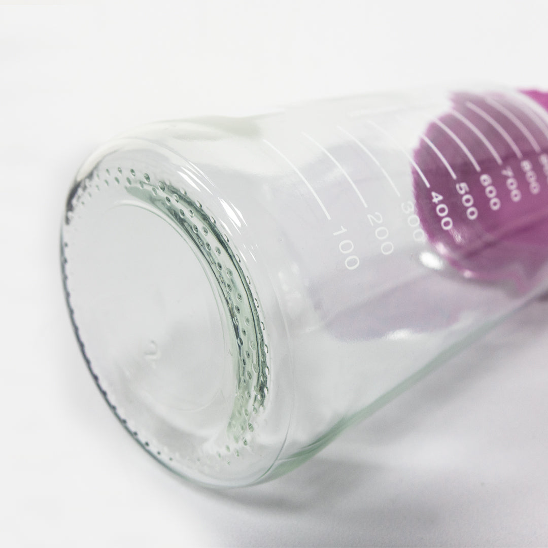 1000ml GL80 Large Purple Cap Reagent Glass Bottle Thickened Chemical Sampling Wide Mouth Bottle Borosilicate Storage Glass Bottles Lab Media Bottles